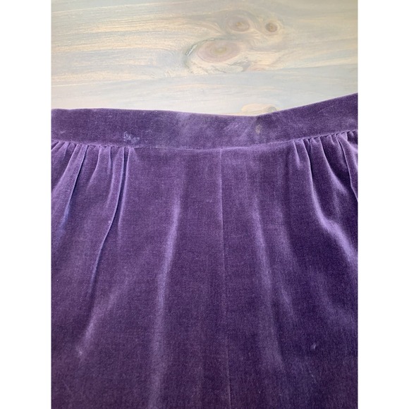 Vintage NWT JAEGER Purple Midi Skirt Size 8 (UK) Velvet Lined Below Knee - Picture 7 of 13